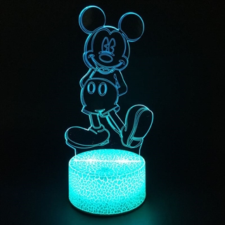 Mickey Mouse 3D lampe- Natlampe